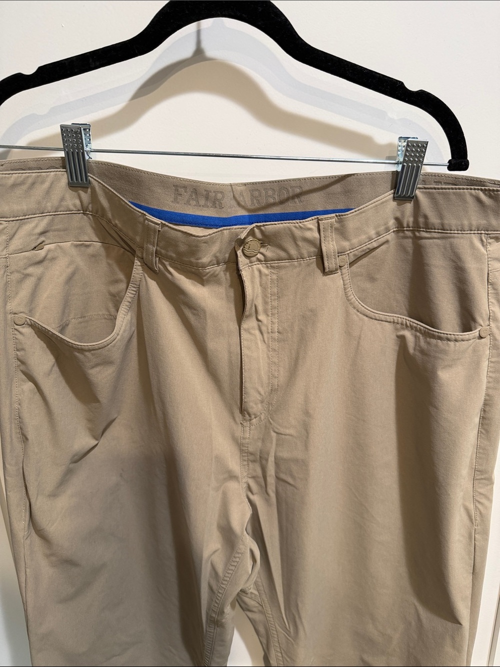 Fair Harbor Men's Tan Chinos - Slim Casual Pants 36x32
